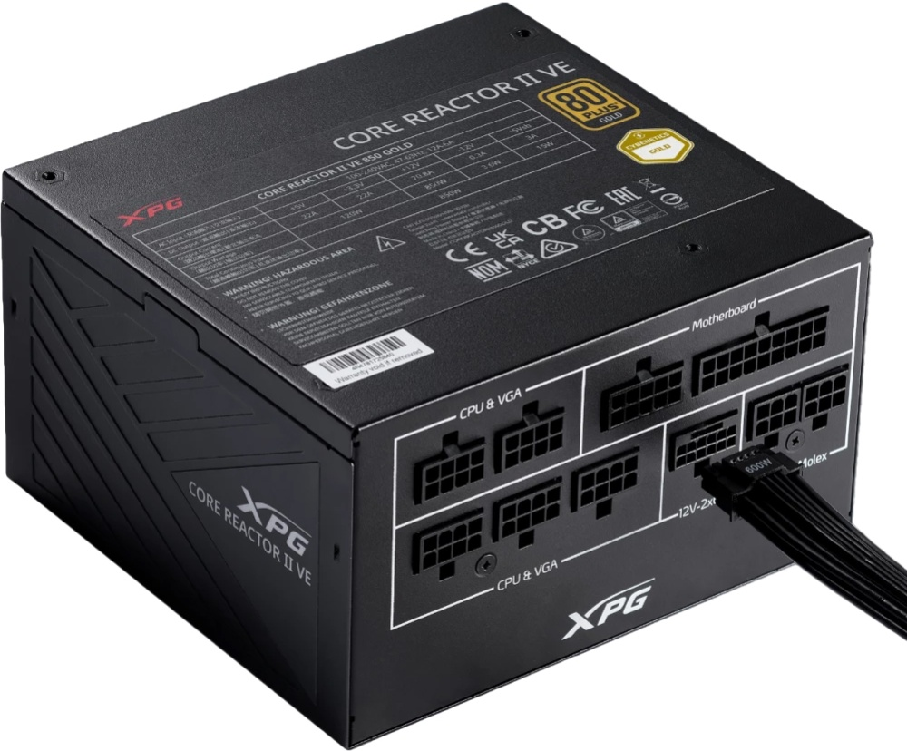XPG CORE REACTOR II VE 750W 80+ Gold (COREREACTORIIVE750G-BKCEU)