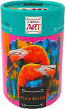 Нескучные игры Фигурный деревянный пазл ANIMAL ART "Фламинго"